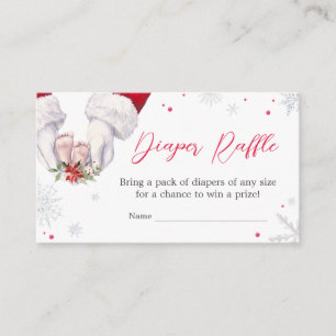 Christmas Greatest Gift Baby Shower Diaper Raffle Enclosure Card