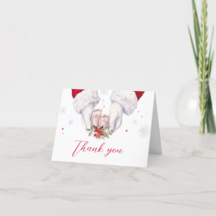 Christmas Greatest Gift Baby Shower Letterpress Thank You Card