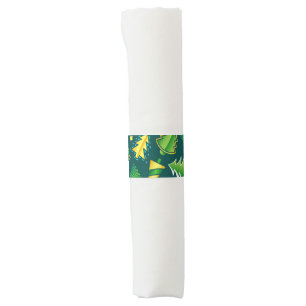 Christmas Green and Gold Tree     Napkin Bands