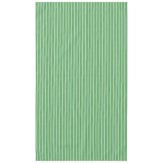 Christmas Green and White Stripes Tablecloth (Front)