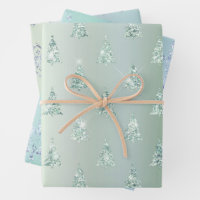 Blue Sparkle Wrapping Paper Sheets