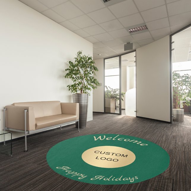 Christmas green business logo rug (Creator Uploaded)
