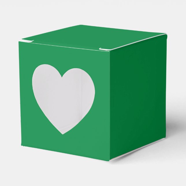 Christmas Green  Favor Boxes (Front Side)
