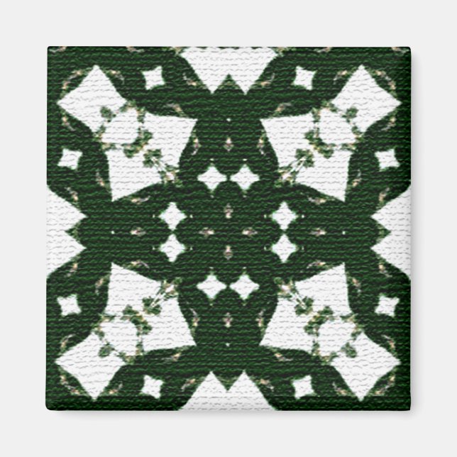 Christmas Green Garland Magnet (Front)