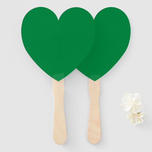 Christmas Green Hand Fan (Front and Back)