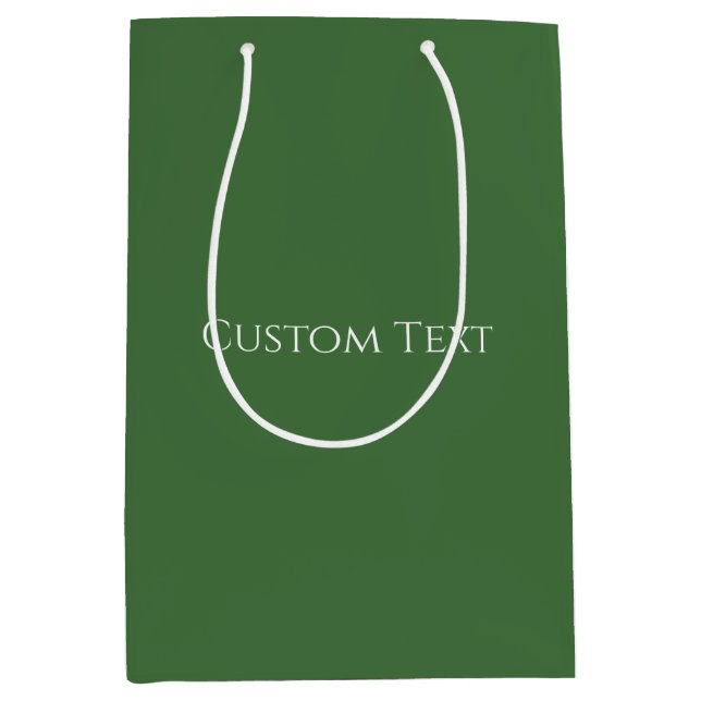 Christmas Green  Medium Gift Bag (Front)