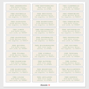 christmas green ombre individual name address sticker
