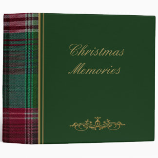 Christmas Green Plaid 2" Photo Album Binder