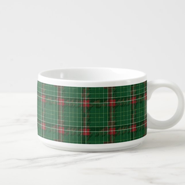 Christmas Green Plaid Bowl (Left)