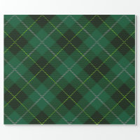 Tartan Plaid Farmhouse Forest Green Wrapping Paper