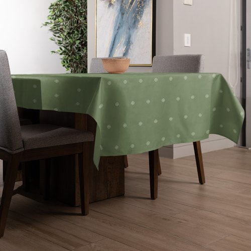 Christmas Green Simple Minimalist Elegant Pattern Tablecloth