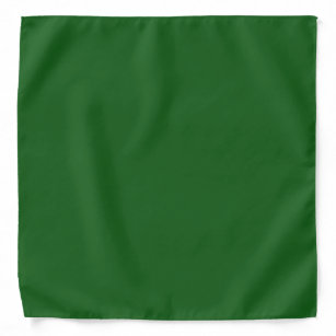 Christmas Green solid color Bandana