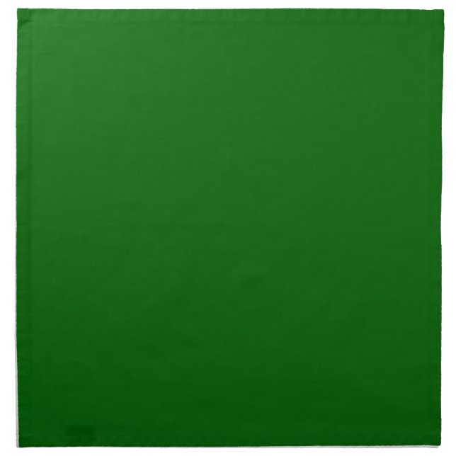 Christmas Green Solid Color Cloth Napkin (Front)