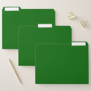 Christmas Green Solid Color File Folder