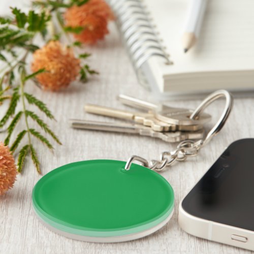 Christmas Green solid color Keychain