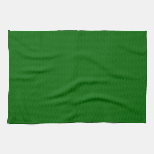 Christmas Green Solid Color Kitchen Towel (Horizontal)