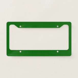 Christmas Green Solid Color License Plate Frame