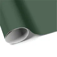 Christmas Green Solid Color Wrapping Paper
