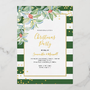 Christmas Green Stripes Holiday Function