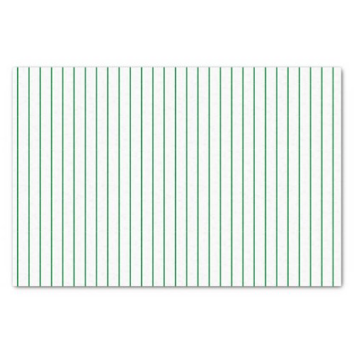 Christmas Green Thin Lined Striped Tissue Paper