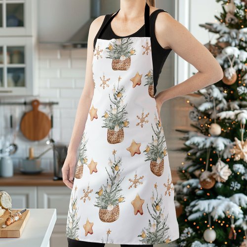 Christmas Green Tree  Merry Christmas Apron