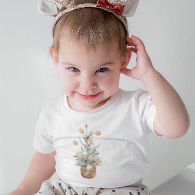 Christmas Green Tree | Merry Christmas Baby Bodysuit (Creator Uploaded)