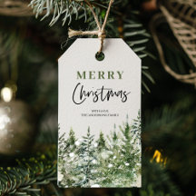 Christmas Green Tree | Merry Christmas Gift Tags