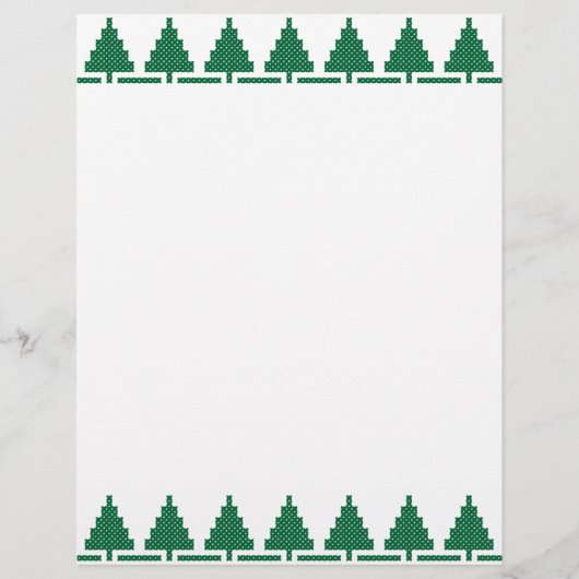 Christmas green trees pattern (Front)