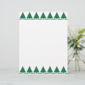 Christmas green trees pattern (Standing Front)