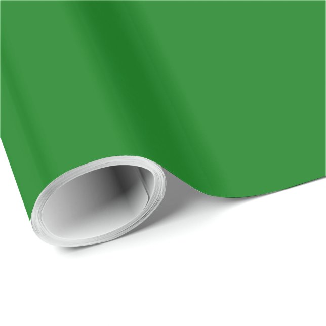 Christmas Green Velvet Wrapping Paper (Roll Corner)