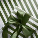 Christmas Green White Candy Stripes  Wrapping Paper<br><div class="desc">It's a celebration! Green and white striped paper to wrap your gift in. This paper color matches the festive green gift-wrapping supplies in-store at Amore Amore. Christmas Green White Candy Stripes Wrapping Paper. Color code #325513</div>