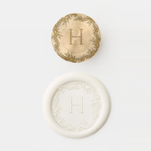 Christmas Greenery Monogram Wax Seal Stamp