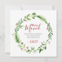 Christmas Greenery Moving Announcement