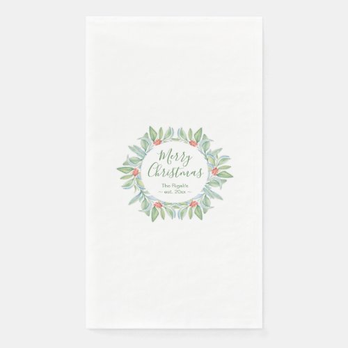 Christmas Greenery Paper Napkin