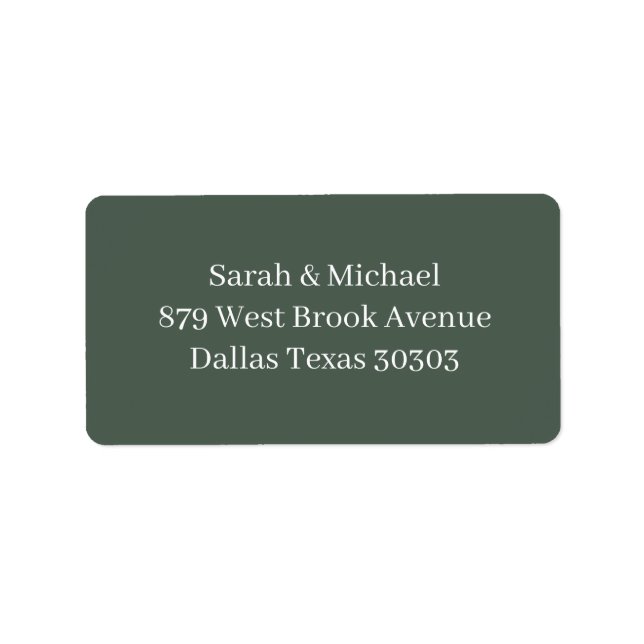 Christmas Greenery Wedding Stickers (Front)