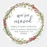 Christmas Greenery We&#39;ve Moved New Address label