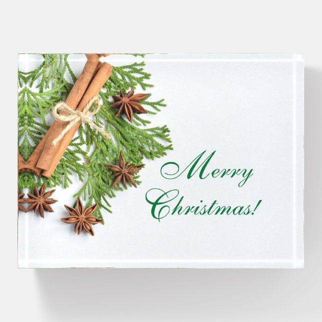 Christmas Greens and Things Paperweight (Front)