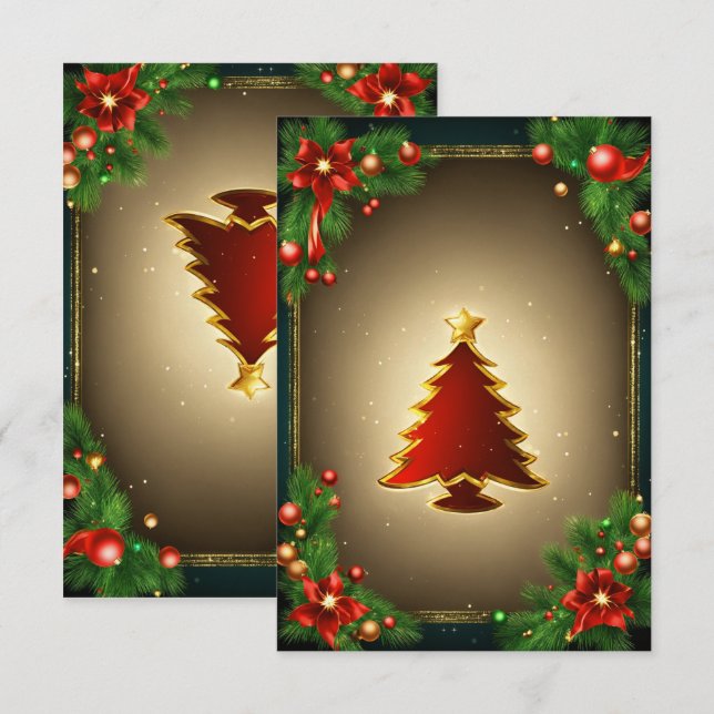christmas greeting  card  (Front/Back)