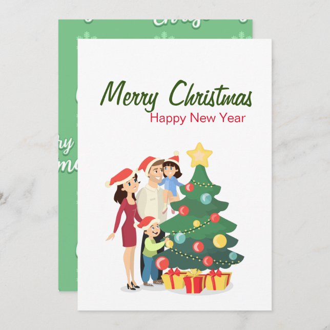 Christmas Greeting Card  (Front/Back)