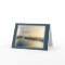 Christmas Greeting Card - Boats In Harbor  Sunrise