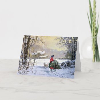 Christmas Greeting Card  Child And Westie Dog Holiday Card by SharCanMakeit at Zazzle