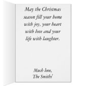 Christmas Greeting Card/Envelope "Christmas Trees" (Inside (Right))