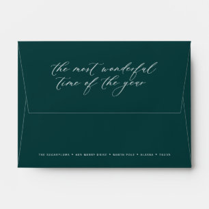 Christmas Greeting Card Envelope Holiday Mailing