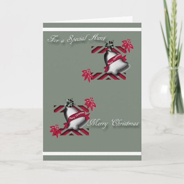 Christmas greeting card for Aunt (Front)