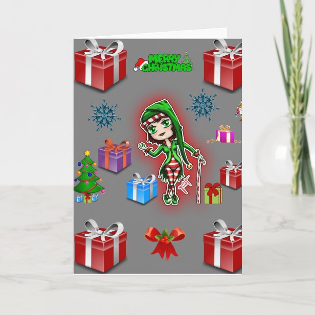 Christmas greeting card for everyone person (Front)