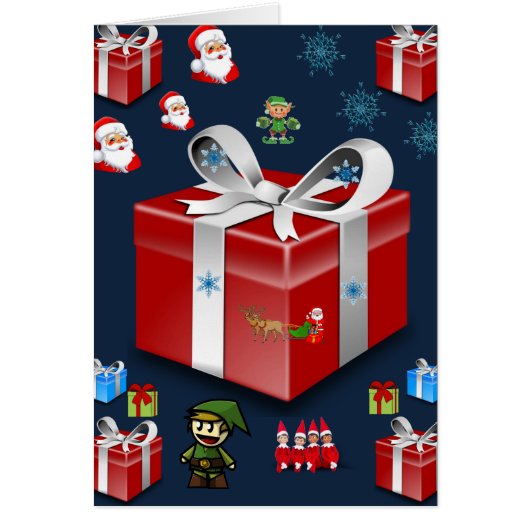 Christmas greeting card for everyone person kids (Front)