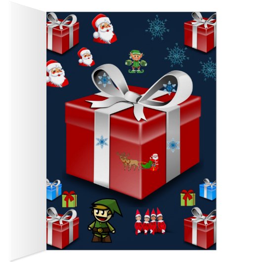 Christmas greeting card for everyone person kids (Inside (Right))