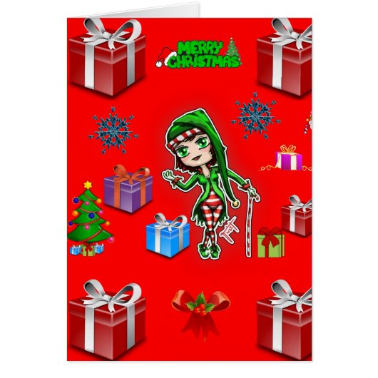 Christmas greeting card for everyone person kids (Front)