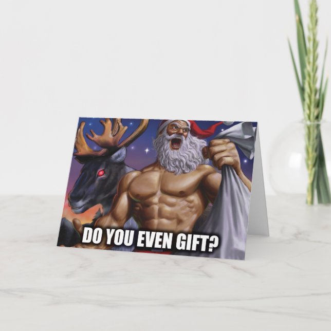 Christmas Greeting Card - Gym Motivation (Front)