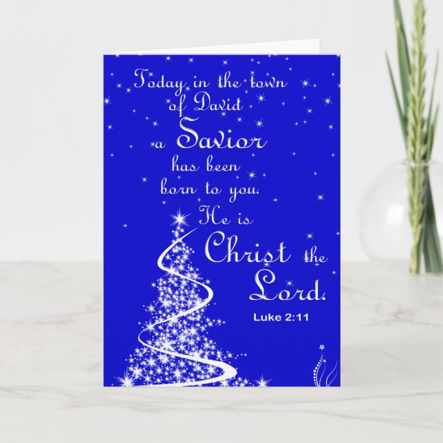 Christmas Greeting Card/Jesus is Savior Holiday Card (Front)